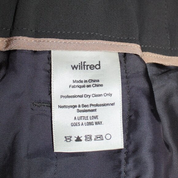 Aritzia Wilfred Women's Darontal Classic  Ankle  Pant Kinetic Gray Size 10 - Picture 5 of 8